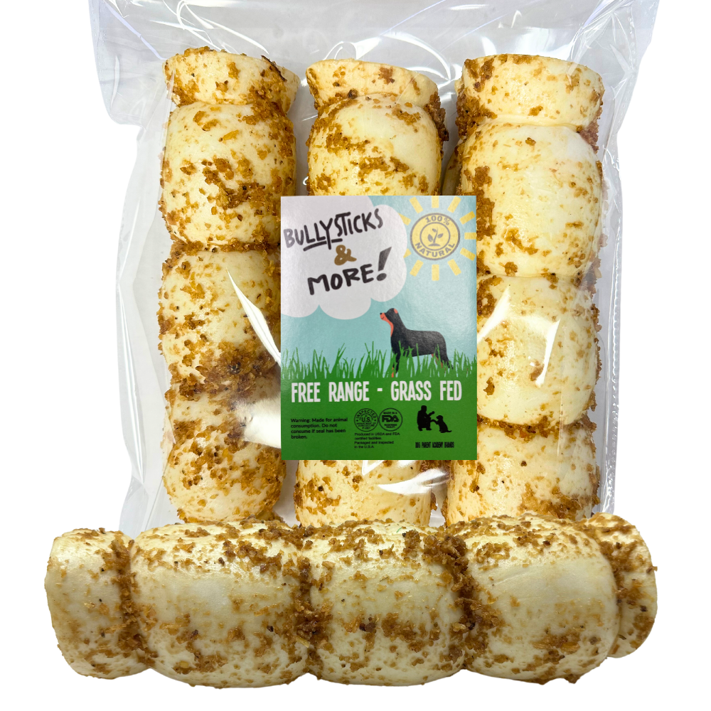 Bullysticks and More! - 10-12 Inch Extra Thick Bully Dust Rolls 3 Count
