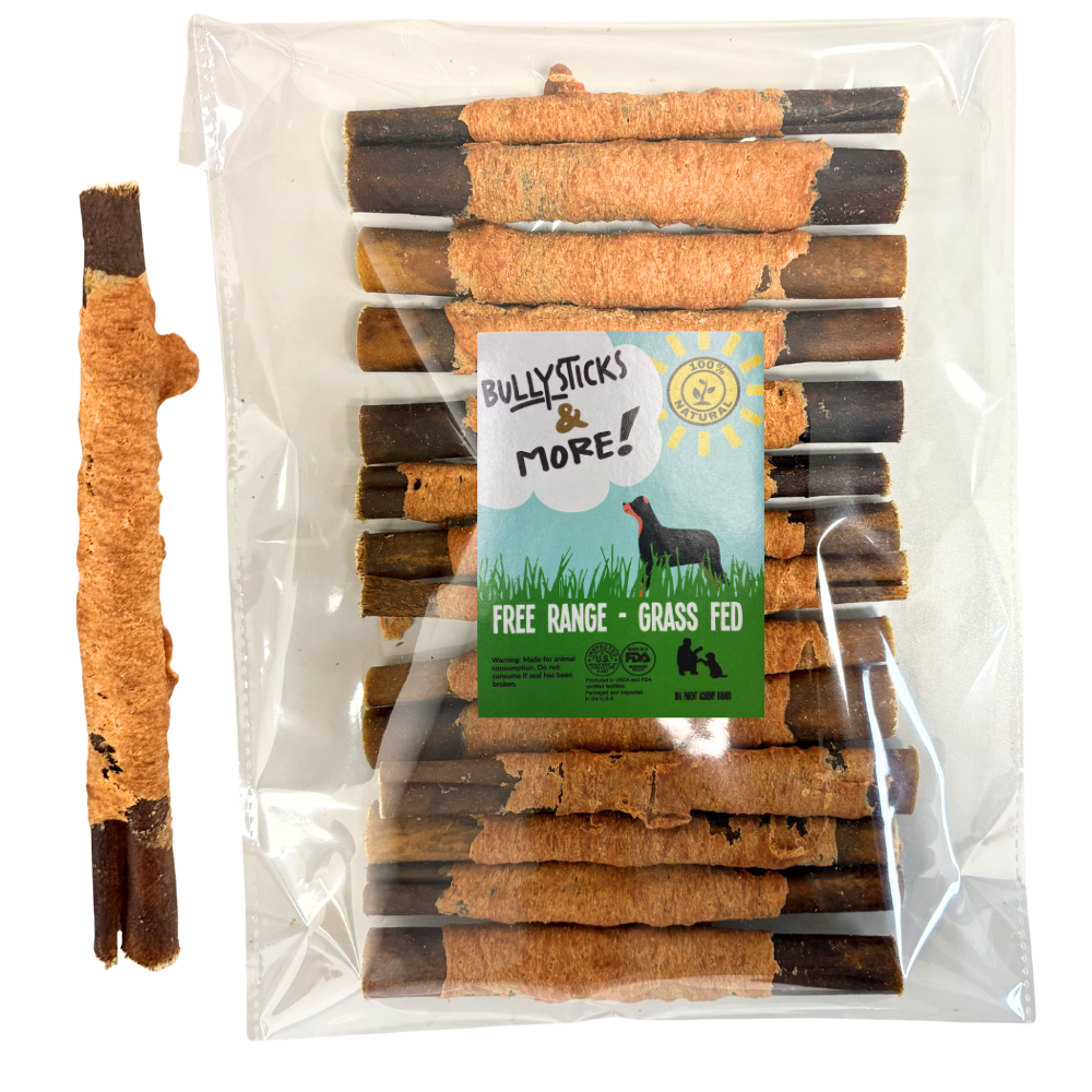 Bullysticks and More! - 6 Inch Regular Beef Collagen Chicken Wrapped Sticks 15 Count