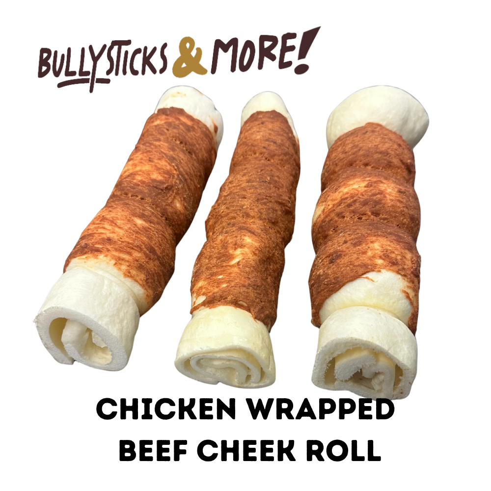 Bullysticks and More! - 10-12 Inch Chicken Wrapped Rolls 30 Count