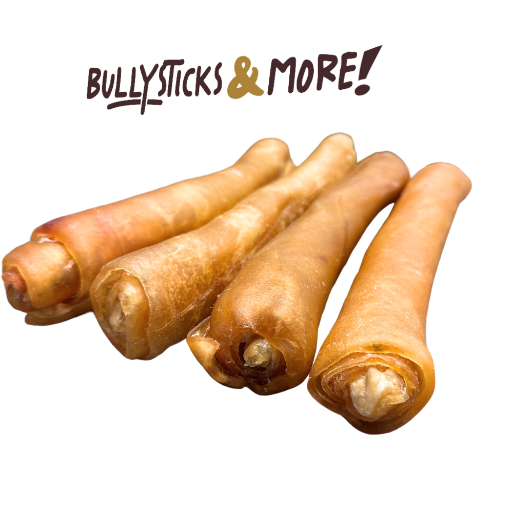 Bullysticks and More! - 10 Inch Extra Thick Beef Collagen Rolls 50 Count