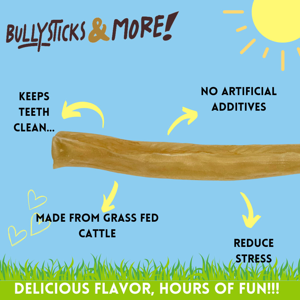 Bullysticks and More! - 12 Inch Regular Beef Collagen Rolls 5 Count