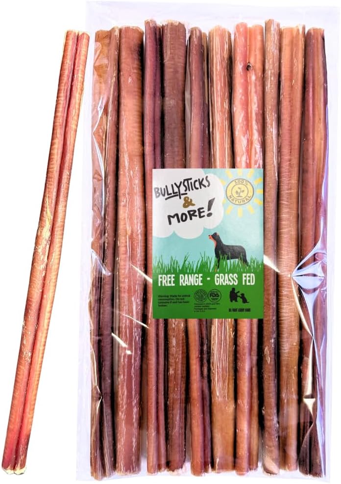 Bullysticks and More! - 12 Inch Medium Bully Sticks - 50 Count