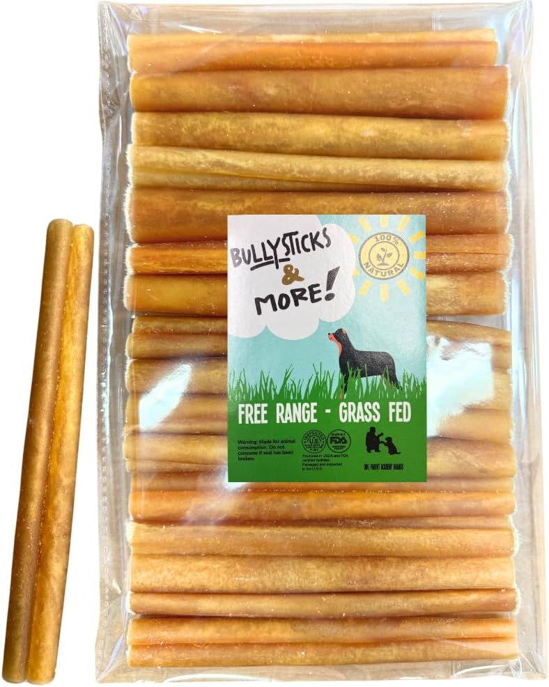 Bullysticks and More! - 6 Inch Regular Beef Collagen Sticks 15 Count