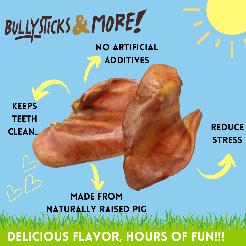 Bullysticks and More! - Pig Ears 15 Count