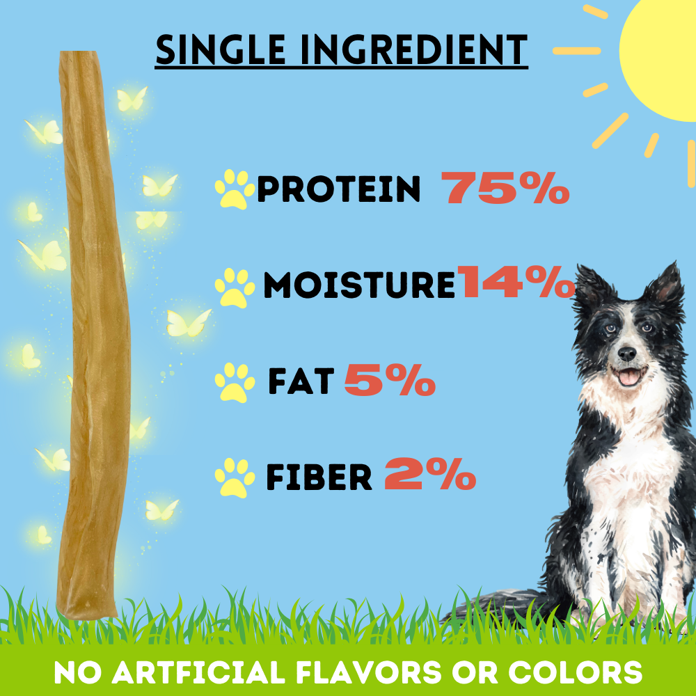 Bullysticks and More! - 12 Inch Regular Beef Collagen Rolls 50 Count