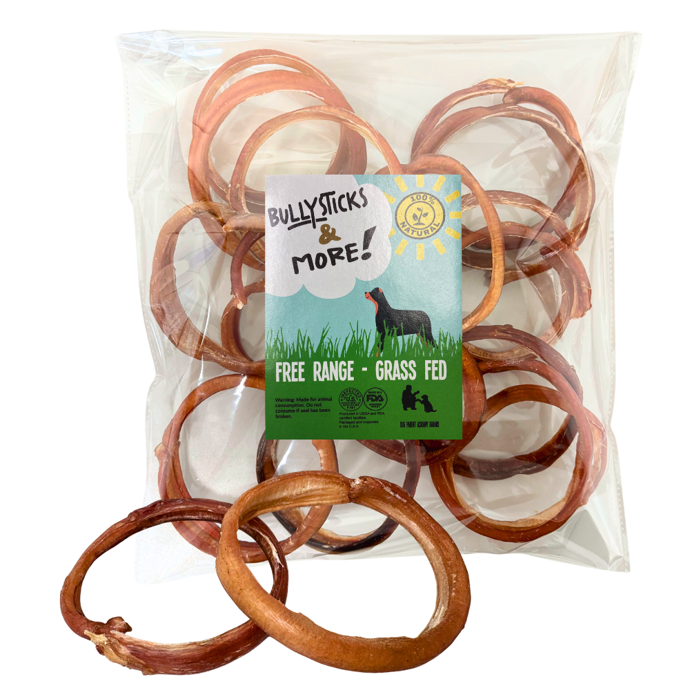 Bullysticks and More! - 3-4 Inch Bully Stick Rings 14 Count