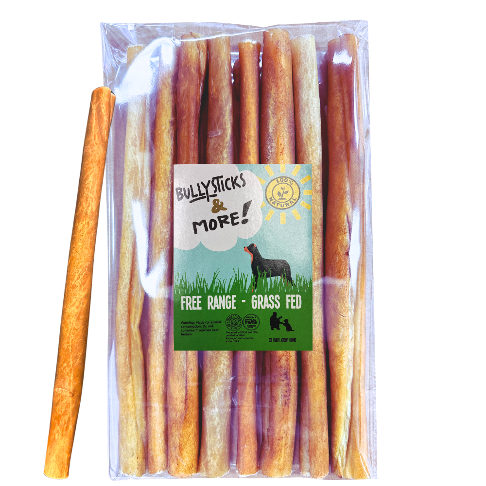 Bullysticks and More! - 12 Inch Regular Beef Collagen Sticks 6 Count