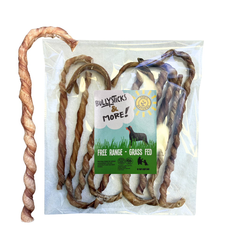 Bullysticks and More! - 10-12 Inch Candy Cane Bully Sticks - 12 Count