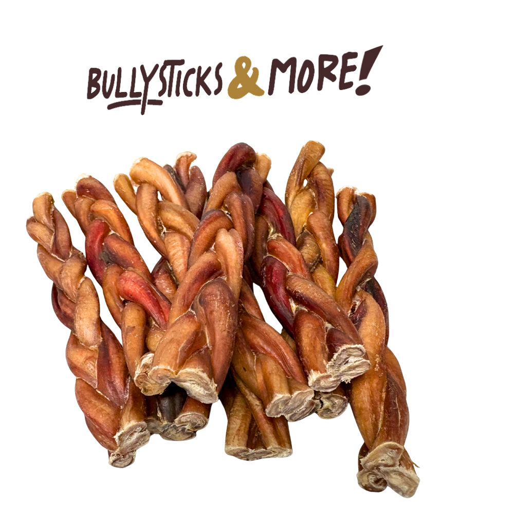 Bullysticks and More! -6 Inch Braided Bully Sticks - 8 Count