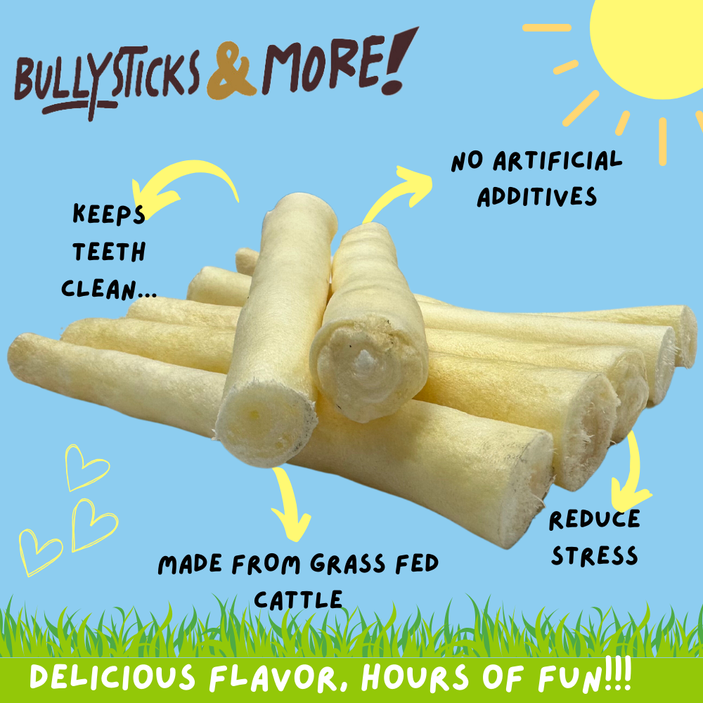 Bullysticks and More! 6 Inch Cow Tail 25 Count