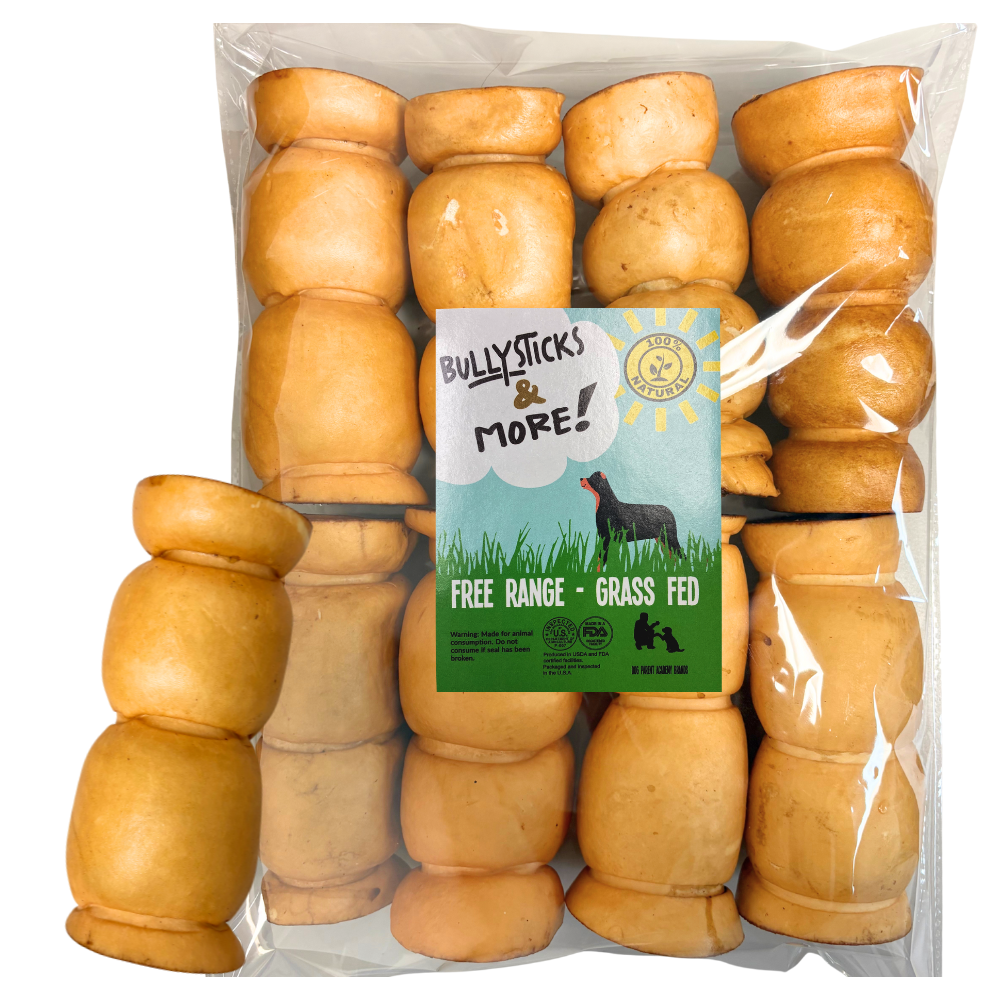 Bullysticks and More! - 5-6 Inch Peanut Butter Beef Cheek Rolls 6 Count