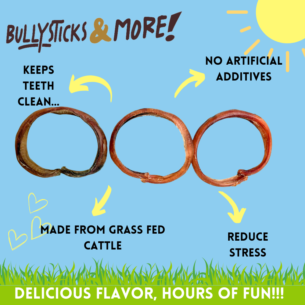 Bullysticks and More! - 3-4 Inch Bully Stick Rings 14 Count
