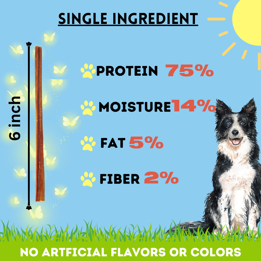Bullysticks and More! - 6 Inch Thin Bully Sticks 100 Count