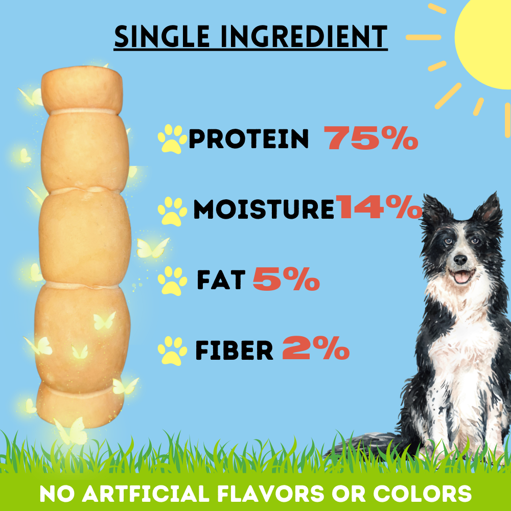 Bullysticks and More! - 10-12 Inch Peanut Butter Beef Cheek Rolls 30 Count