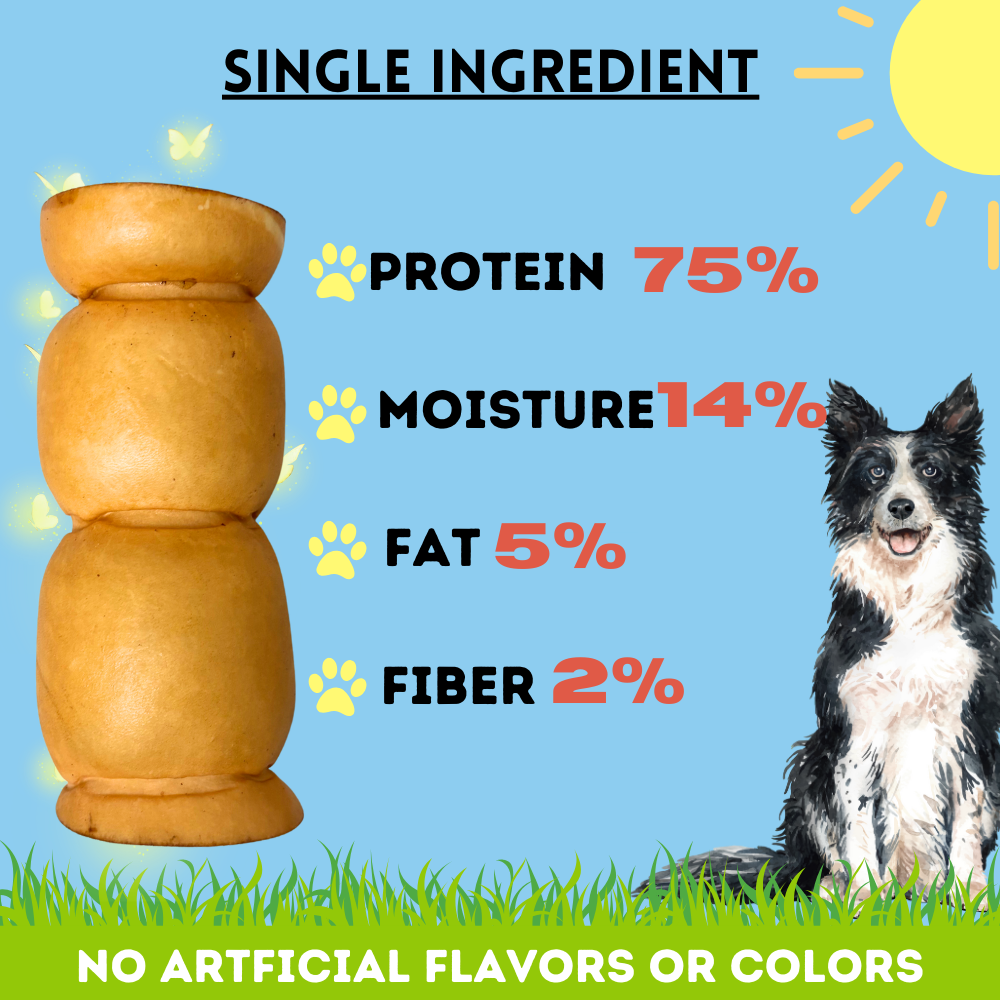 Bullysticks and More! - 5-6 Inch Peanut Butter Beef Cheek Rolls 6 Count